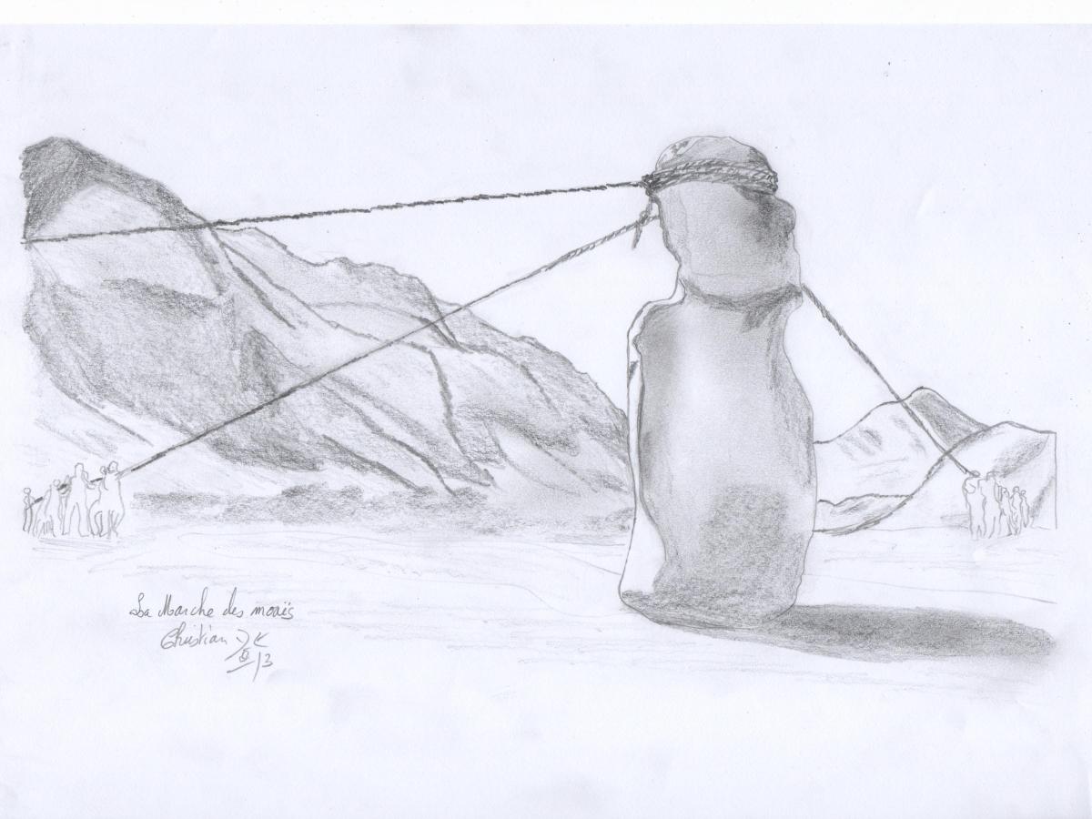 Mythe de l&rsquo;Île de Pâques : 3. La marche des&nbsp;Moaïs